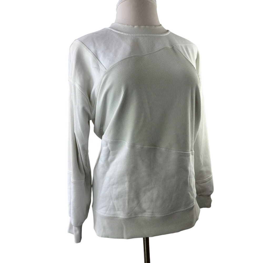 Lululemon Perfectly Oversized Crew Patch Sweatshirt Off White Limited Edition 8 - Picture 10 of 11